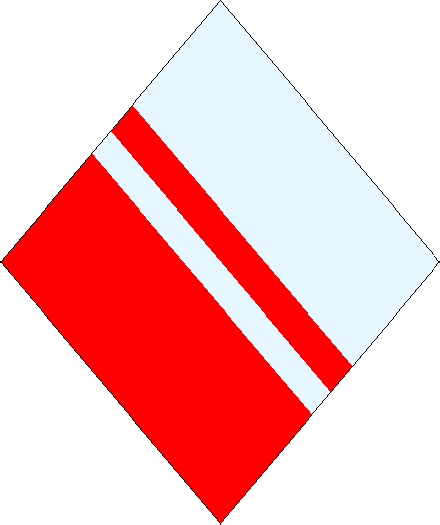Giulianna Elizabetta Veronica Johanna de Messina
Per bend Argent and Gules, a bend per bend Counterchanged. Giulianna de Messina heraldry
