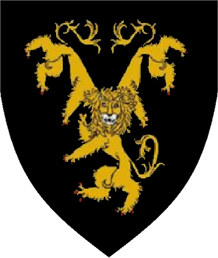  arms: (Pending) ~ Not on imperial site
'Sable, a lion tricorporate Or.'
