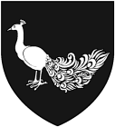 Fay O' Draig
Sable, a peacock close Argent. Fay O' Draig heraldry