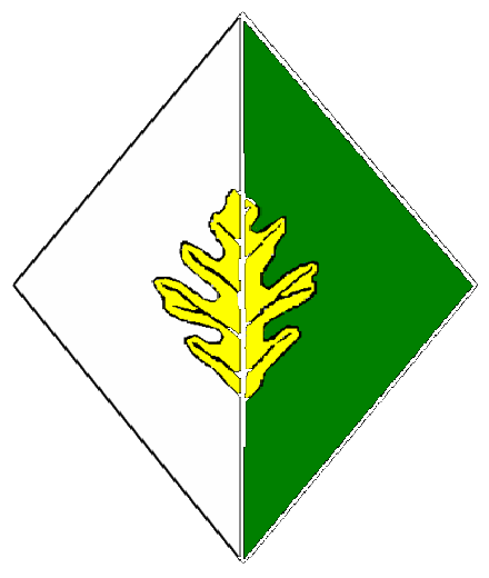 Per pale Argent and Vert, an oak leaf Or If no image is displayed, please contact your local SoA.